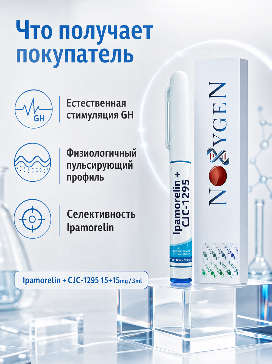 Ипаморелин + СиЖиСи -1295 /Ipamorelin + CJC‑1295 15мг+15мг/3мл ручка